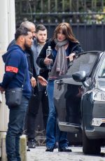 CARLA BRUNI-SARKOZY Leaves Her Home in Paris 03/23/2018