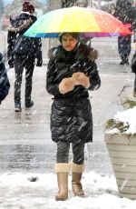 CARLA GUGINO Out at Washington Square Park in New York 03/21/2018