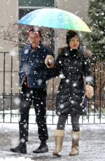 CARLA GUGINO Out at Washington Square Park in New York 03/21/2018