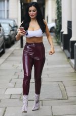 CARLA HOWE in Tights Out and About in London 03/10/2018