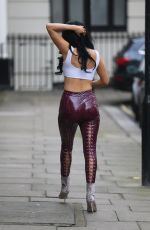 CARLA HOWE in Tights Out and About in London 03/10/2018
