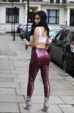 CARLA HOWE in Tights Out and About in London 03/10/2018