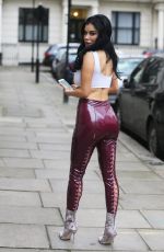 CARLA HOWE in Tights Out and About in London 03/10/2018