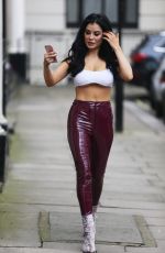 CARLA HOWE in Tights Out and About in London 03/10/2018