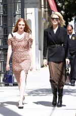 CAROLINE DAUR and LARSEN THOMPSON Arrives at Juicy Couture Luncheon in Los Angeles 03/17/2018