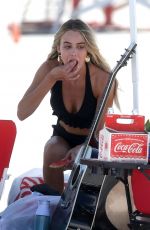 CELESTE on the Set of a Photoshoot on the Beach in Miami 02/27/2018