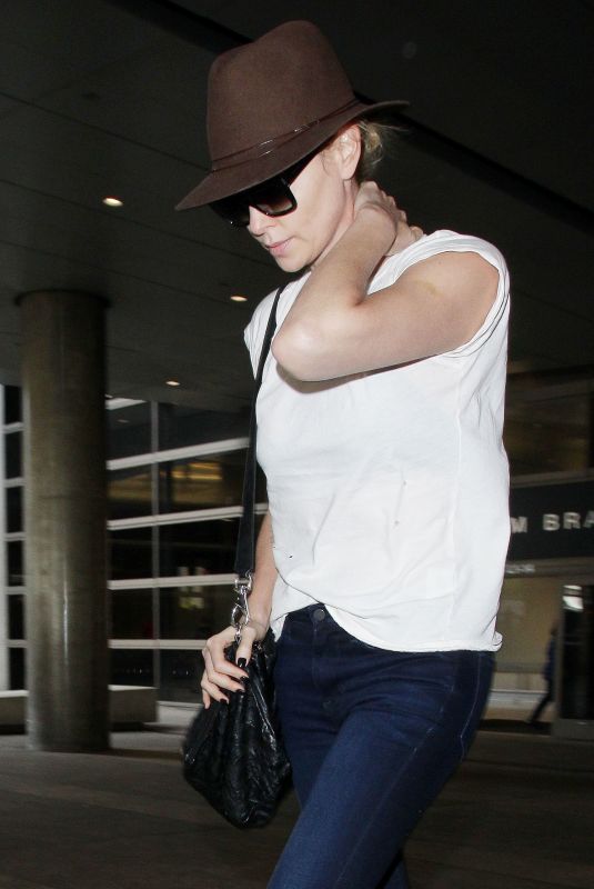CHARLIZE THERON at Los Angeles international Airport 03/19/2018
