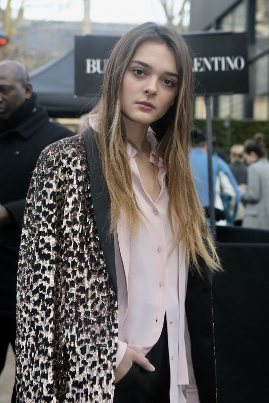CHARLOTTE LAWRENCE at Valentino Show at Paris Fashion Week 03/04/2018