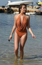 CHLOE GOODMAN in Swimsuit on the Beach in Dubai 03/28/2018