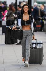 CHLOE KHAN at Airport in Manchester 03/27/2018