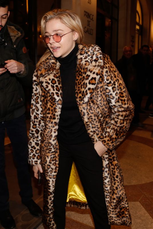 CHLOE MORETZ Arrives at Her Hotel in Paris 03/05/2018