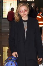 CHLOE MORETZ Arrives in Paris 03/05/2018