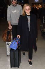 CHLOE MORETZ Arrives in Paris 03/05/2018