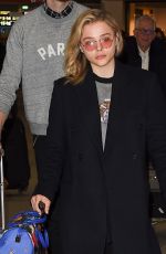 CHLOE MORETZ Arrives in Paris 03/05/2018