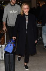CHLOE MORETZ Arrives in Paris 03/05/2018