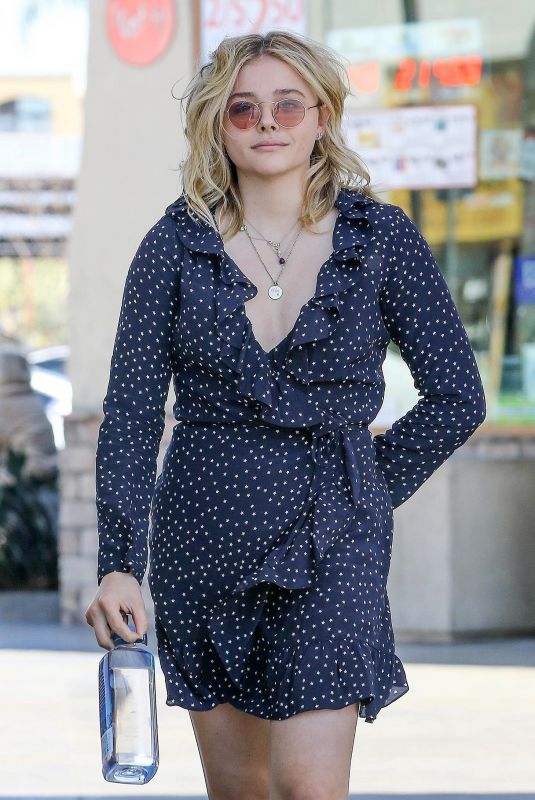 CHLOE MORETZ at a Gas Station in Los Angeles 03/26/2018