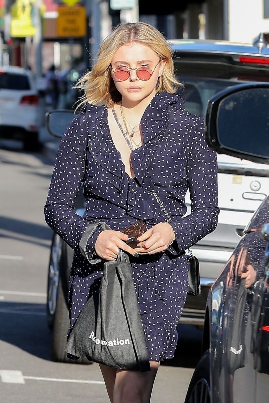 CHLOE MORETZ Shopping at Golden Age in West Hollywood 03/26/2018