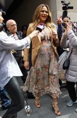CHRISSY TEIGEN Arrives at Good Morning America in New York 03/27/2018