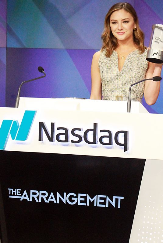 CHRISTINE EVANGELISTA Rings the Nasdaq Opening Bell at Nasdaq Marketsite in New York 03/09/2018
