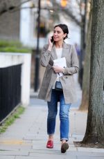 CHRISTINE LAMPARD Out and About in Chelsea 03/27/2018