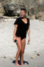 CLAIRE HOLT in Bikini Bottom at a Beach in Miami 03/16/2018