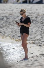 CLAIRE HOLT in Bikini Bottom at a Beach in Miami 03/16/2018