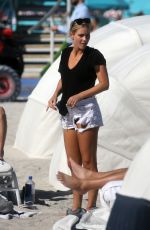 CLAIRE HOLT in Bikini Bottom at a Beach in Miami 03/16/2018