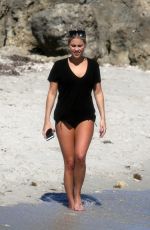 CLAIRE HOLT in Bikini Bottom at a Beach in Miami 03/16/2018