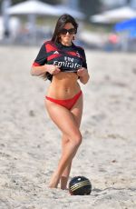 CLAUDIA ROMANI in Bikini Bottom on the Beach in Miami 03/12/2018