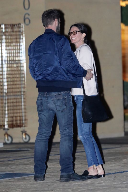 COURTENEY COX and Johnny McDaid Night Out in Malibu 03/22/2018