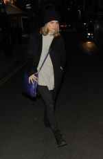 CRESSIDA BONAS Leaves Jermyn Street Theatre in London 03/20/2018