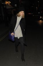 CRESSIDA BONAS Leaves Jermyn Street Theatre in London 03/20/2018