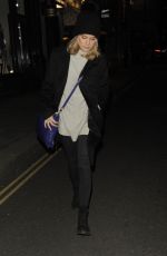 CRESSIDA BONAS Leaves Jermyn Street Theatre in London 03/20/2018