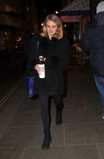 CRESSIDA BONAS Leaves Jermyn Street Theatre in London 03/22/2018