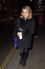 CRESSIDA BONAS Leaves Jermyn Street Theatre in London 03/22/2018