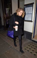 CRESSIDA BONAS Leaves Jermyn Street Theatre in London 03/22/2018