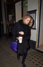 CRESSIDA BONAS Leaves Jermyn Street Theatre in London 03/22/2018