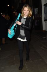 CRESSIDA BONAS Leaves Jermyn Street Theatre in London 03/30/2018