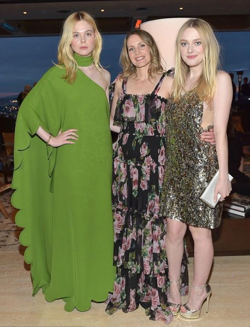 DAKOTA and ELLE FANNING at The Hollywood Reporter and Jimmy Choo Power ...