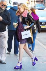 DAKOTA FANNING Arrives at Today Show in New York 03/26/2018