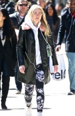 DAKOTA FANNING Heading to Soulcycle in New York 03/26/2018