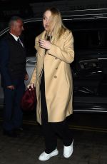 DAKOTA FANNING Out for Dinner in London 03/28/2018