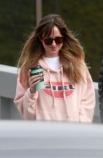 DAKOTA JOHNSON Leaves a Studio in Burnaby 03/07/2018