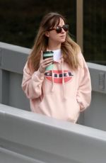 DAKOTA JOHNSON Leaves a Studio in Burnaby 03/07/2018