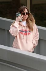 DAKOTA JOHNSON Leaves a Studio in Burnaby 03/07/2018