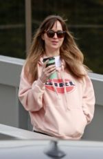DAKOTA JOHNSON Leaves a Studio in Burnaby 03/07/2018