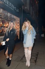 DANIELLE SELLERS Arrives at Reign Nightclub in London 03/27/2018