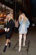 DANIELLE SELLERS Arrives at Reign Nightclub in London 03/27/2018