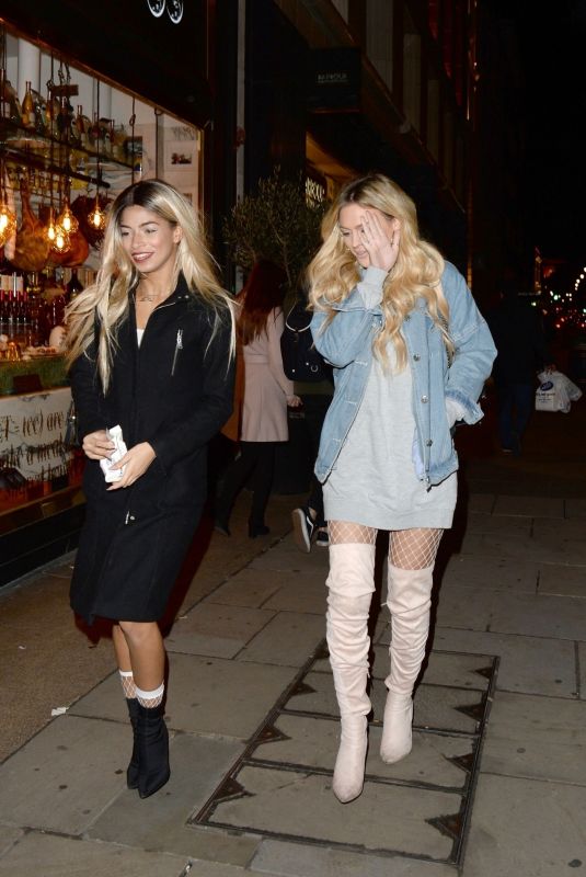 DANIELLE SELLERS Arrives at Reign Nightclub in London 03/27/2018
