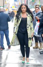 DEMI LOVATO Arrives at SiriusXM Studios in New York 03/22/2018